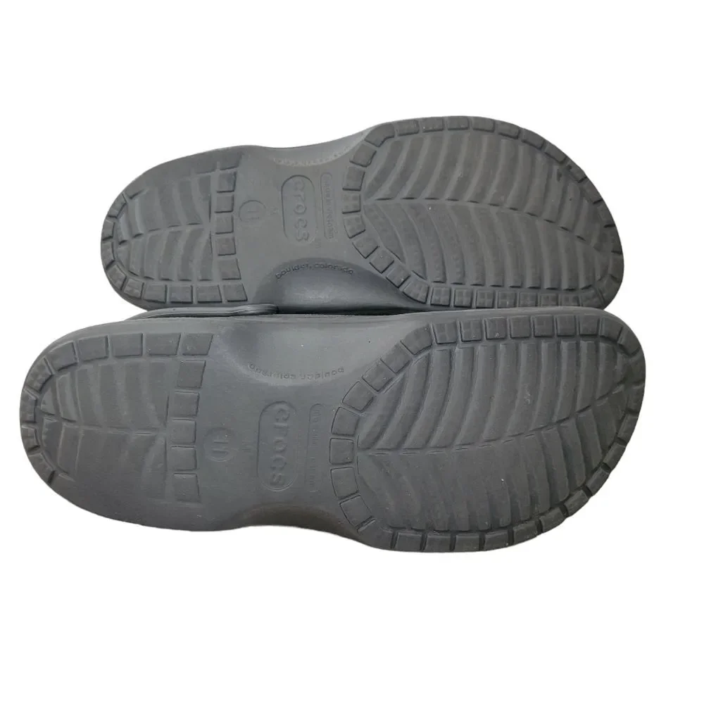 Crocs Men's Baya Clog,  Lined Graphite black size 10